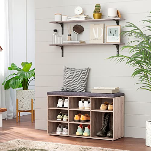 Long Wall Shelves (Greige / 39.4 Inch)