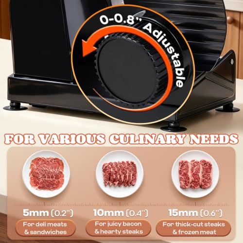 Electric Meat Slicer Deli Slicer 220W (220W)