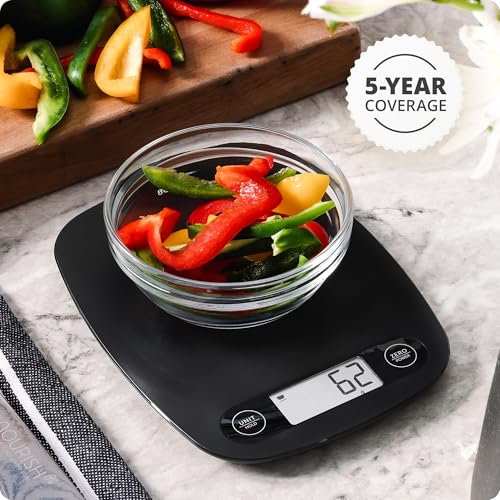 Food Scale Slim & Compact Build (Matte Black)