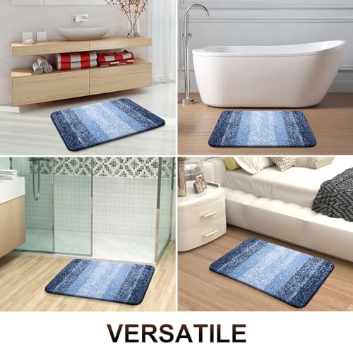 Large Bathroom Rugs 44x32 (44" X 32" / Navy)