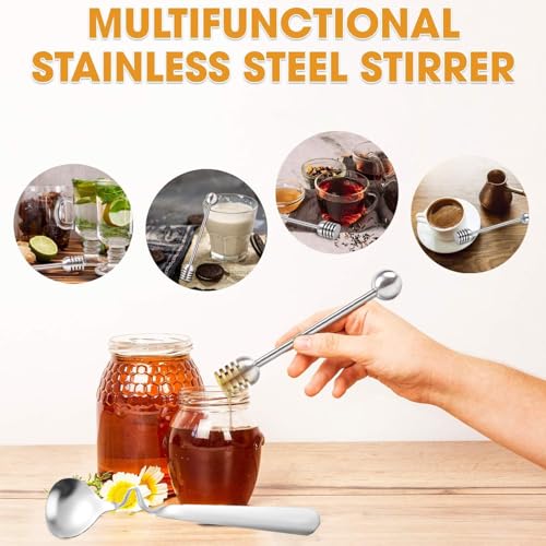 Stainless Steel Honey Spoons and Dipper