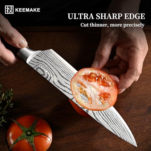 7 Pieces Kitchen Knife Set (Red 7pcs)