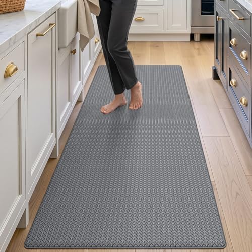 Kitchen Floor Mats Cushioned Anti Fatigue (2-grey / 59"l X 23"w X 0.4"th)