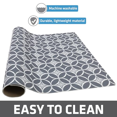 Jumbo XL Dish Drying Mat (Indigo Grey / 19" x 24")
