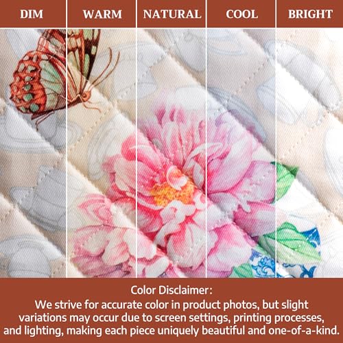 100% Cotton Oven Mitt & Pot Holder Set (017 - Canton / 7.5" x 13" & 8" x 8" (Oven Mitt & Pot Holder))
