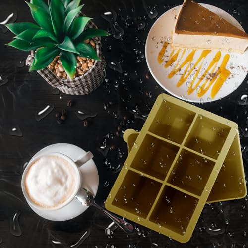 Silicone Ice Cube Trays (Dark Gray and Army green)