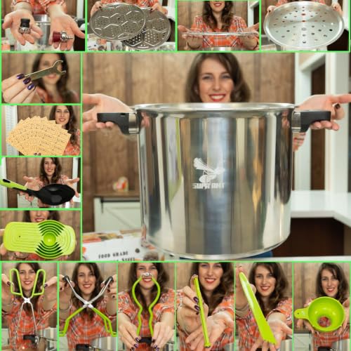 23 Qt Canning Pot with Canning Supplies Starter Kit (13-Piece Complete Kit)
