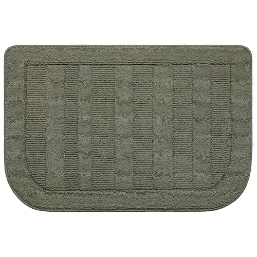 24x36 Inch Kitchen Rugs Non Slip Washable Kitchen Sink Rug (2' x 3' (Semicircular) / Green)