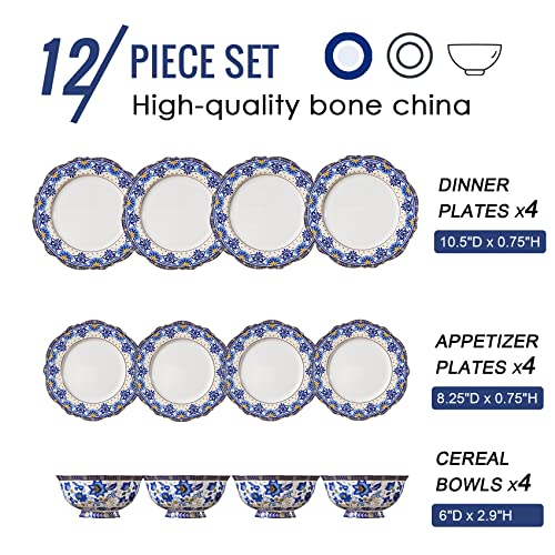 Bone China Dinnerware Sets (Blue-B)