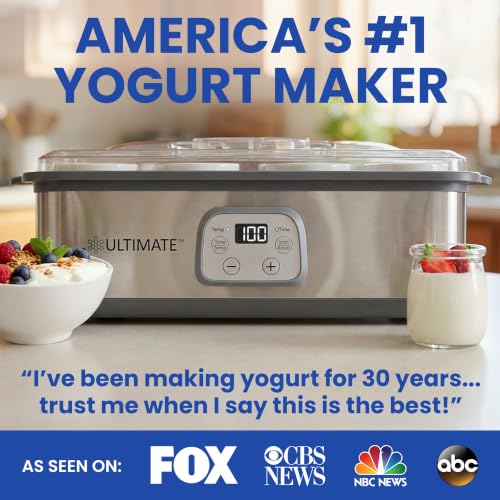 Probiotic Yogurt Maker with Adjustable Temperature & Time Control