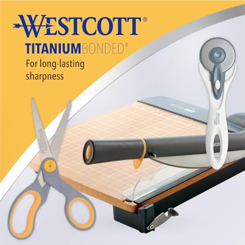8" Bent Craft Scissors with Titanium (8-Inch / 8" Crafting Scissors "Bent")