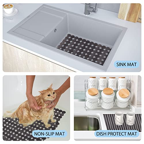 Sink Protectors Mat for Kitchen Sink (Black transparent)
