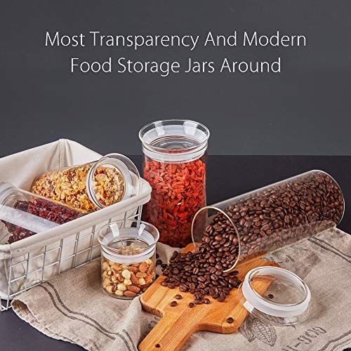 15oz Glass Jars with Airtight Lid (Clear / 3-15oz 2Pack)