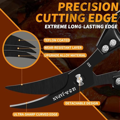 Kitchen Scissors for Food (Bright Dark)