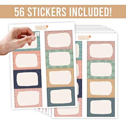 Self Adhesive Name Tags Sticker (Boho Muted)