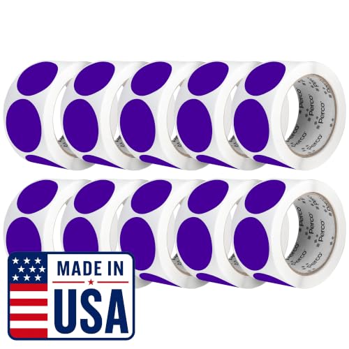 Purple Perforated Round Circle Dot Sticker 2 (Purple / 2 Inch)