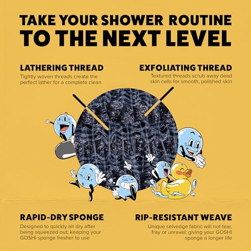 Exfoliating Shower Sponge (Grey)