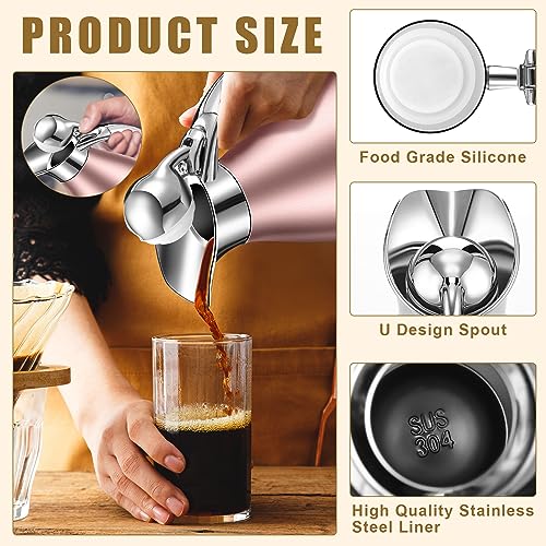 2 Pcs 68oz Thermal Coffee Carafe (Rose Gold)