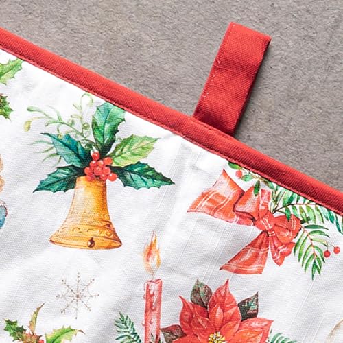 Double Oven Mitts 100% Cotton Double Oven Glove (101 - Chromo / 7" x 35" (Double Oven Mitt))