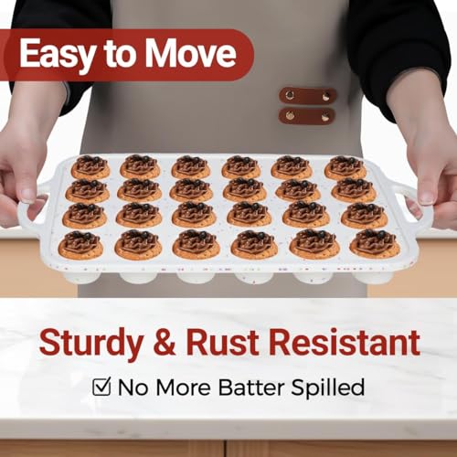 Silicone Mini Muffin Pan with Metal Frame (Mini 24-Cup: 1pc)