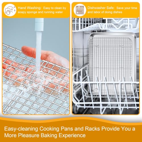 19.6 Inch Cookie Baking Sheet Pan with Wire Rack (19.6 Inch)