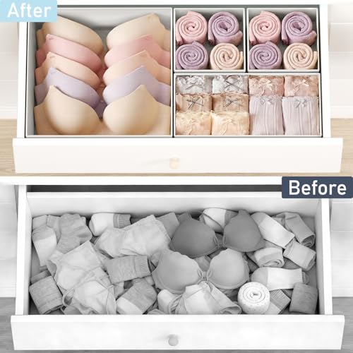 Drawer Organizer Clothes 26 Pack (White / 26 Pack)