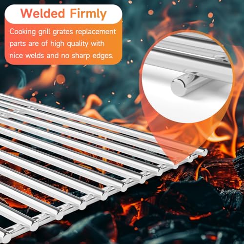 18.75" x 26.5'' Stainless Steel Cooking Grates for Weber (18.75''D x 26.5''W)