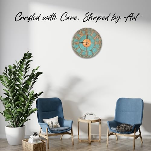 Handmade Copper Wall Clock Artisan Touch in Every Piece (Roman Glow / 20)