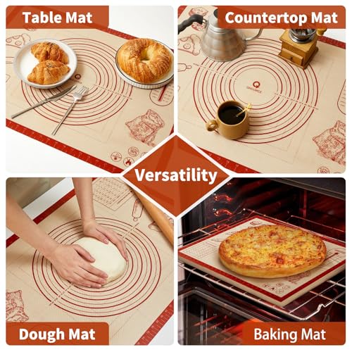 Silicone Baking Pastry Dough Mat (28"L x 20"W)