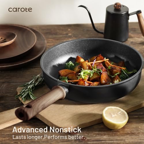 Nonstick Pots and Pans Set (Black / 15 pieces)