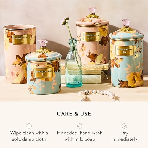 Enamel Utensil Holder (Mauve Wild Rose)