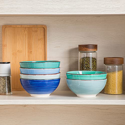 Bonita 27 Oz Cereal Bowls Set of 6 (Cool Color / 27 Oz)