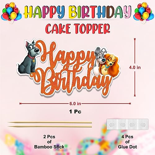 Lady and the Trmp Happy Birthday Cake Topper