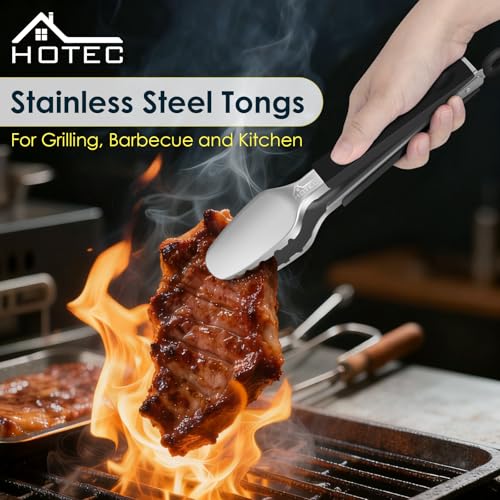 Stainless Steel Kitchen Tongs (Toothed head: 9,12 inch)