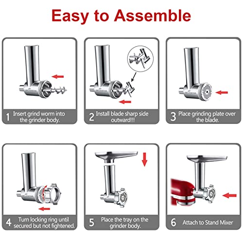 Meat Grinder Attachment for KitchenAid Mixer