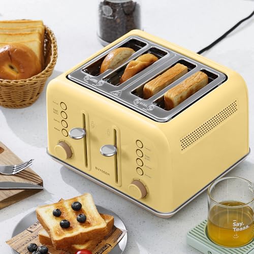 DT640 4 Slice Toaster (4-Slice / Yellow)