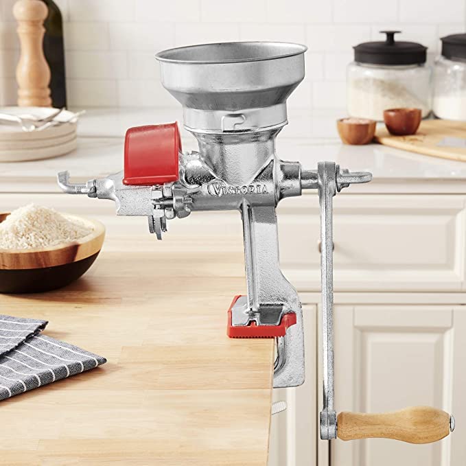 Manual Cast Iron Grain Mill 1200g with Low Hopper