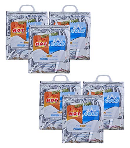 Hot and Cold Insulated Bags for Food Delivery (X Small (Meal Size))