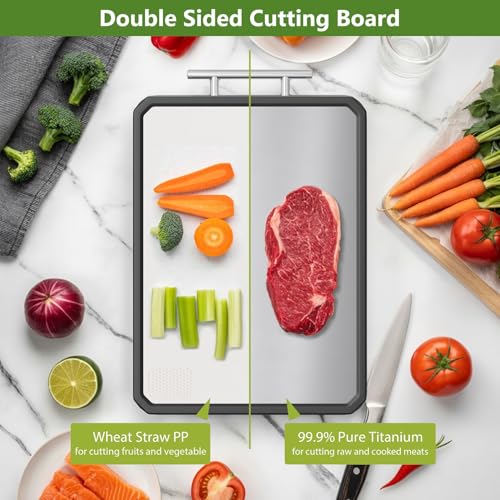 Titanium Cutting Boards for Kitchen (Titanium)