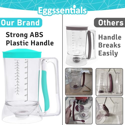 Pancake Dispenser for Batter (Teal / 4 Cup Capacity)