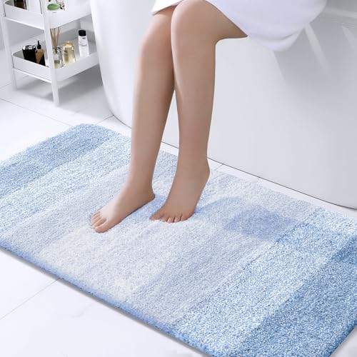 Bathroom Runner Rug 44x24 (44" X 24" / Light Blue)