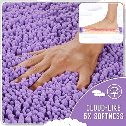 Bathroom Rugs Non Slip Washable 32x20 Inch