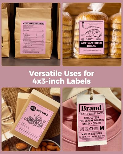 4x3 Thermal Labels (Pink / 4x3")