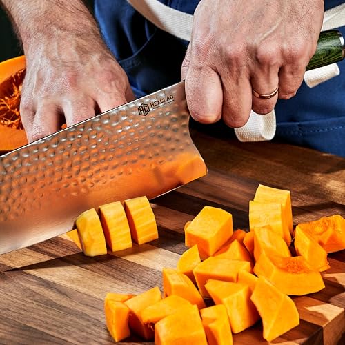 7" Japanese Damascus Stainless Steel Cleaver Knife