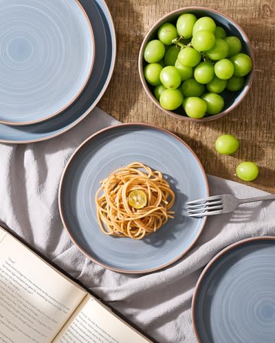 Meteor 16 Piece Dinnerware Set with Pasta Bowls (Blue Gray / Service for 4 (Include Pasta Bowls))
