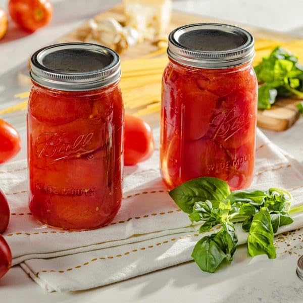 Wide Mouth Glass Mason Jars with Lids and Bands (Quart / 32 Ounce (Pack of 36))