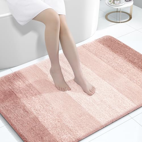 Large Bathroom Rugs 44x32 (44" X 32" / Peach)