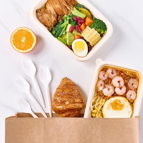 1000 Count White Plastic Sporks (1000 Sporks)