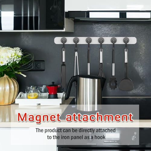 10 Pack Black Magnetic Hooks for Cruise Cabins (Black / 0.79in)