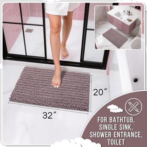 Bathroom Rugs Non Slip Washable 32x20 Inch (4.4444 Sq Ft)
